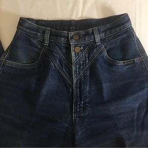 Vintage Women's ROCKIES Medium Wash 2 button front SIZE 29/9